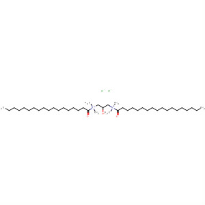 Molecular Structure of 118516-74-8 (1,3-Propanediaminium,
2-hydroxy-N,N,N',N'-tetramethyl-N,N'-bis(1-oxooctadecyl)-, dichloride)