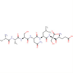 Molecular Structure of 130622-25-2 (L-Serine, L-alanyl-L-alanyl-L-seryl-L-asparaginyl-L-leucyl-L-a-glutamyl-)