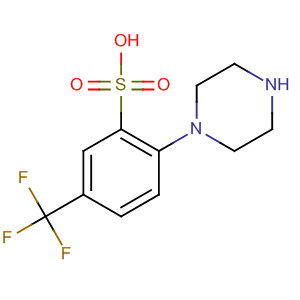 Molecular Structure of 133804-45-2 (Benzenesulfonic acid, 2-(1-piperazinyl)-5-(trifluoromethyl)-)