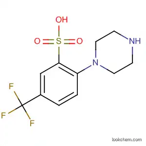 Molecular Structure of 133804-45-2 (Benzenesulfonic acid, 2-(1-piperazinyl)-5-(trifluoromethyl)-)