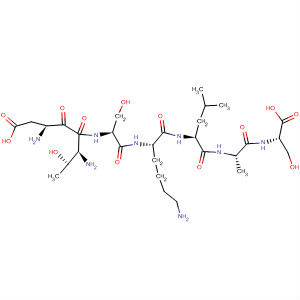 Molecular Structure of 137881-36-8 (L-Serine, L-a-aspartyl-L-threonyl-L-seryl-L-lysyl-L-leucyl-L-alanyl-)