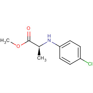 Molecular Structure of 139641-09-1 (L-Alanine, N-(4-chlorophenyl)-, methyl ester)