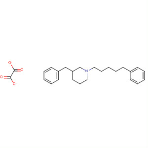 Molecular Structure of 161829-59-0 (Piperidine, 3-(phenylmethyl)-1-(5-phenylpentyl)-, ethanedioate (1:1))