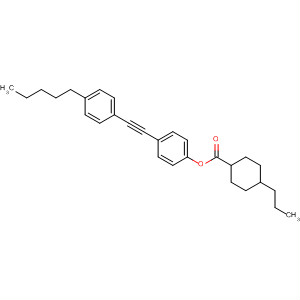 Cyclohexanecarboxylic acid, 4-propyl-, 4-[(4-pentylphenyl)ethynyl]phenyl
ester, trans-