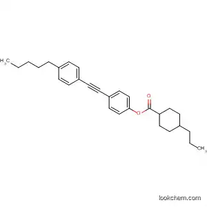 Molecular Structure of 162368-33-4 (Cyclohexanecarboxylic acid, 4-propyl-, 4-[(4-pentylphenyl)ethynyl]phenyl
ester, trans-)