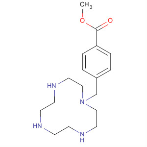 Molecular Structure of 172744-88-6 (Benzoic acid, 4-(1,4,7,10-tetraazacyclododec-1-ylmethyl)-, methyl ester)