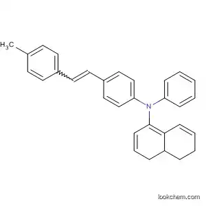 Molecular Structure of 178476-93-2 (1-Naphthalenamine,
5,6,7,8-tetrahydro-N-[4-[2-(4-methylphenyl)ethenyl]phenyl]-N-phenyl-)