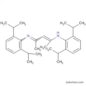 Molecular Structure of 181708-81-6 (Benzenamine,
N-[3-[[2,6-bis(1-methylethyl)phenyl]amino]-1-methyl-2-butenylidene]-2,6-
bis(1-methylethyl)-)
