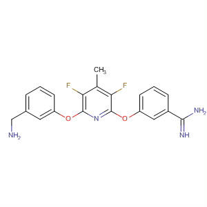 Molecular Structure of 183301-20-4 (Benzenecarboximidamide,
3-[[6-[3-(aminomethyl)phenoxy]-3,5-difluoro-4-methyl-2-pyridinyl]oxy]-)
