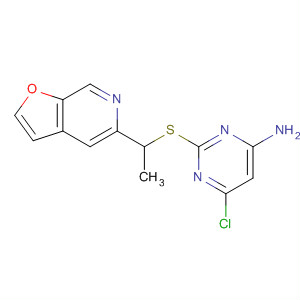 4-Pyrimidinamine, 6-chloro-2-[[(1S)-1-furo[2,3-c]pyridin-5-ylethyl]thio]-