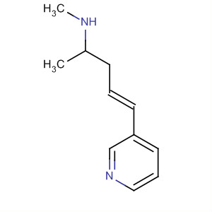 Molecular Structure of 189274-80-4 (4-Penten-2-amine, N-methyl-5-(3-pyridinyl)-, (4E)-)