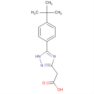 Molecular Structure of 194419-32-4 (1H-1,2,4-Triazole-3-acetic acid, 5-[4-(1,1-dimethylethyl)phenyl]-)
