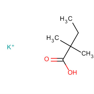 Molecular Structure of 19455-25-5 (Butanoic acid, 2,2-dimethyl-, potassium salt)