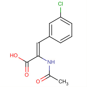 Molecular Structure of 197087-45-9 (2-Propenoic acid, 2-(acetylamino)-3-(3-chlorophenyl)-, (2Z)-)