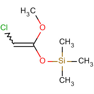 Molecular Structure of 199783-24-9 (Silane, [(2-chloro-1-methoxyethenyl)oxy]trimethyl-)