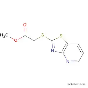 Molecular Structure of 267409-08-5 (Acetic acid, (thiazolo[4,5-b]pyridin-2-ylthio)-, methyl ester)