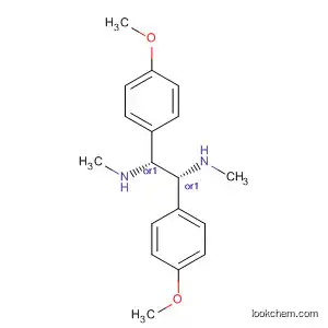 Molecular Structure of 30246-41-4 (1,2-Ethanediamine, 1,2-bis(4-methoxyphenyl)-N,N'-dimethyl-,
(1R,2R)-rel-)