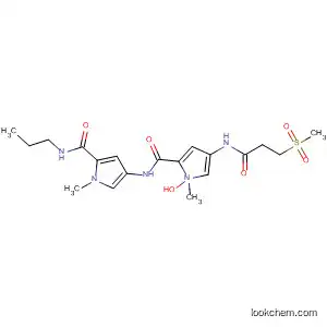 Molecular Structure of 330970-97-3 (1H-Pyrrole-2-carboxamide,
1-methyl-4-[[[1-methyl-4-[[3-(methylsulfonyl)-1-oxopropyl]amino]-1H-pyrr
ol-2-yl]carbonyl]amino]-N-propyl-)
