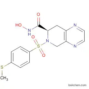 Molecular Structure of 362474-05-3 (Pyrido[3,4-b]pyrazine-7-carboxamide,
5,6,7,8-tetrahydro-N-hydroxy-6-[[4-(methylthio)phenyl]sulfonyl]-, (7R)-)