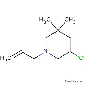 Molecular Structure of 398153-06-5 (Piperidine, 5-chloro-3,3-dimethyl-1-(2-propenyl)-)