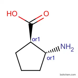 Molecular Structure of 40482-05-1 ((1R,2R)-2-amino-cyclopentanecarboxylic acid)