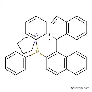 Molecular Structure of 413578-89-9 (Pyrrolidine, 1-[(1S)-2'-(diphenylphosphinyl)[1,1'-binaphthalen]-2-yl]-)