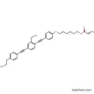 Molecular Structure of 440094-04-2 (2-Propenoic acid,
6-[4-[[2-ethyl-4-[(4-propylphenyl)ethynyl]phenyl]ethynyl]phenoxy]hexyl
ester)