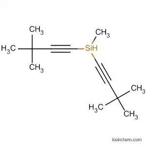 Molecular Structure of 467445-51-8 (Silane, bis(3,3-dimethyl-1-butynyl)methyl-)
