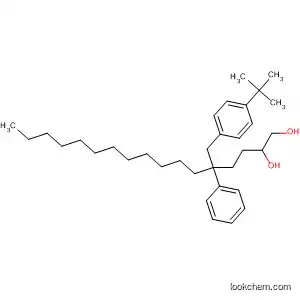 Molecular Structure of 476494-70-9 (Benzenepentanol,
a-[[4-(1,1-dimethylethyl)phenyl]methyl]-a-dodecyl-4-hydroxy-)