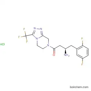1,2,4-Triazolo[4,3-a]pyrazine,
7-[(3R)-3-amino-4-(2,5-difluorophenyl)-1-oxobutyl]-5,6,7,8-tetrahydro-3-
(trifluoromethyl)-, monohydrochloride