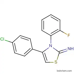Molecular Structure of 487059-42-7 (2(3H)-Thiazolimine, 4-(4-chlorophenyl)-3-(2-fluorophenyl)-)