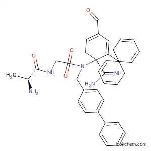 Molecular Structure of 488839-46-9 (Glycinamide,
N-[4-(aminoiminomethyl)benzoyl]-3-[1,1'-biphenyl]-4-yl-N-([1,1'-biphenyl
]-4-ylmethyl)-L-alanyl-)
