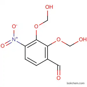 Molecular Structure of 492444-22-1 (Benzaldehyde, 2,3-bis(hydroxymethoxy)-4-nitro-)