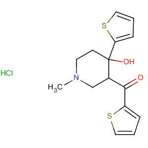 Methanone, [4-hydroxy-1-methyl-4-(2-thienyl)-3-piperidinyl]-2-thienyl-,
hydrochloride