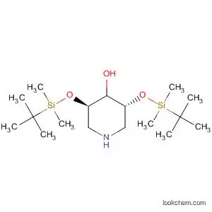 Molecular Structure of 497181-38-1 (4-Piperidinol, 3,5-bis[[(1,1-dimethylethyl)dimethylsilyl]oxy]-, (3R,5R)-)