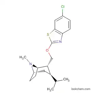 8-Azabicyclo[3.2.1]octane,
2-[[(6-chloro-2-benzothiazolyl)oxy]methyl]-8-methyl-3-(1-methylethyl)-,
(1R,2R,3R,5S)-