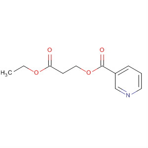 Molecular Structure of 49802-93-9 (3-Pyridinecarboxylic acid, 3-ethoxy-3-oxopropyl ester)