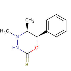 Molecular Structure of 498531-21-8 (2H-1,3,4-Oxadiazine-2-thione, tetrahydro-4,5-dimethyl-6-phenyl-,
(5S,6R)-)