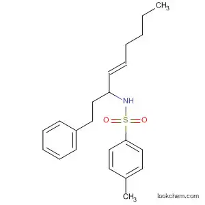 Molecular Structure of 498556-32-4 (Benzenesulfonamide, 4-methyl-N-[(2E)-1-(2-phenylethyl)-2-heptenyl]-)
