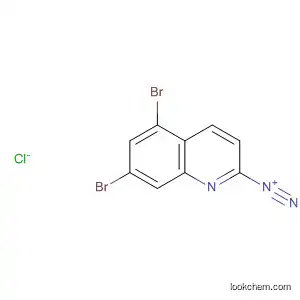 Molecular Structure of 498557-20-3 (8-Quinolinediazonium, 5,7-dibromo-, chloride)