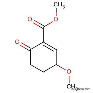 Molecular Structure of 498570-85-7 (1-Cyclohexene-1-carboxylic acid, 3-methoxy-6-oxo-, methyl ester)