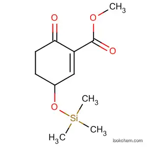 Molecular Structure of 498570-87-9 (1-Cyclohexene-1-carboxylic acid, 6-oxo-3-[(trimethylsilyl)oxy]-, methyl
ester)