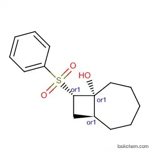 Molecular Structure of 500785-05-7 (Bicyclo[5.2.0]nonan-1-ol, 9-(phenylsulfonyl)-, (1R,7S,9S)-rel-)