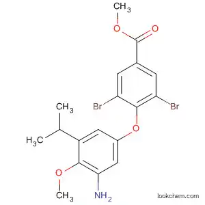 Molecular Structure of 500794-81-0 (Benzoic acid,
4-[3-amino-4-methoxy-5-(1-methylethyl)phenoxy]-3,5-dibromo-, methyl
ester)