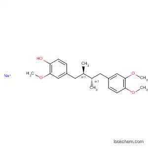 Molecular Structure of 500798-68-5 (Phenol,
4-[(2R,3S)-4-(3,4-dimethoxyphenyl)-2,3-dimethylbutyl]-2-methoxy-,
sodium salt, rel-)