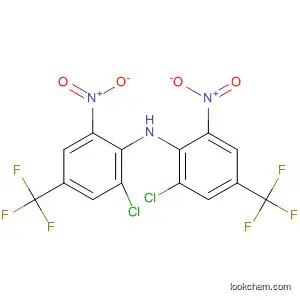 Molecular Structure of 500886-31-7 (Benzenamine,
2-chloro-N-[2-chloro-6-nitro-4-(trifluoromethyl)phenyl]-6-nitro-4-(trifluoro
methyl)-)