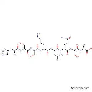 Molecular Structure of 500895-71-6 (L-Alanine, L-histidyl-L-seryl-L-seryl-L-lysyl-L-leucyl-L-glutaminyl-L-seryl-)