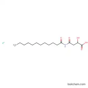 Molecular Structure of 500905-55-5 (Butanoic acid, hydroxy-4-oxo-4-[(1-oxododecyl)amino]-,
monopotassium salt)