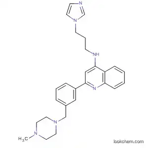 4-Quinolinamine, N-[3-(1H-imidazol-1-yl)propyl]-2-[3-[(4-methyl-1-piperazinyl)methyl]phenyl]-