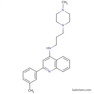 Molecular Structure of 510755-28-9 (4-Quinolinamine,
2-(3-methylphenyl)-N-[3-(4-methyl-1-piperazinyl)propyl]-)